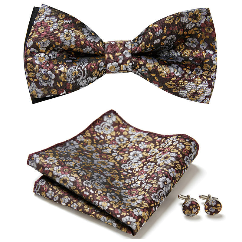 Three-Piece Set with Stylish Bow Ties