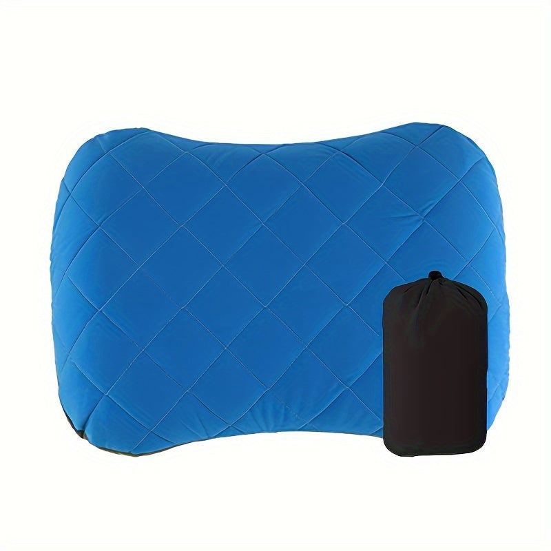 Ergonomic Inflatable Camping Pillow – Ideal for Neck and Lumbar Support while Hiking and Camping