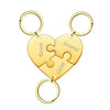 AuraHeart HeartLink | Premium Heart Keychain with Personal Engraving Option