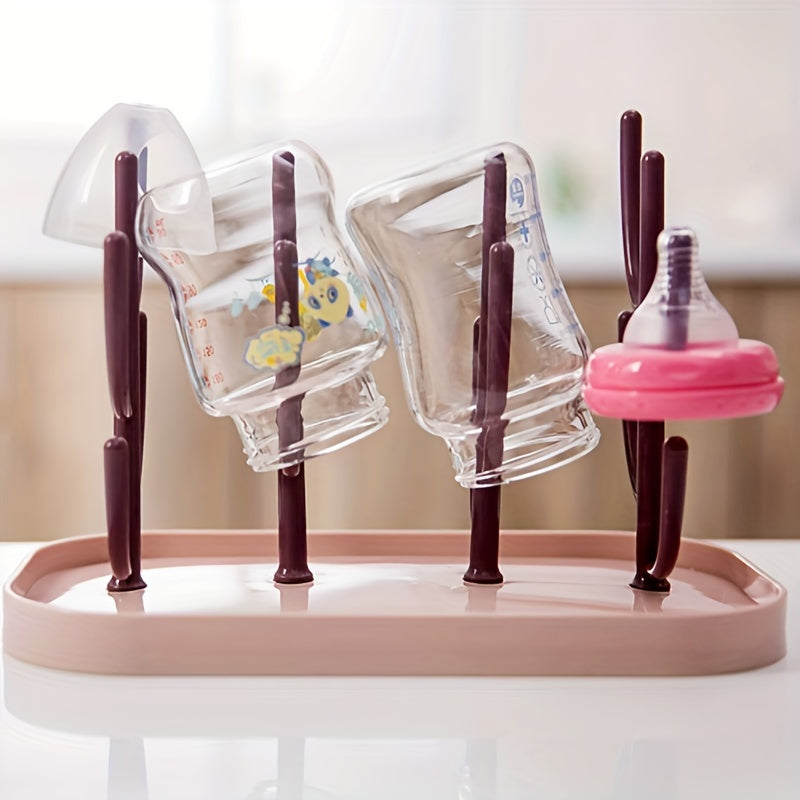 Cactus-Shaped Baby Bottle Drying Rack - Practical and Stylish for Baby Accessories