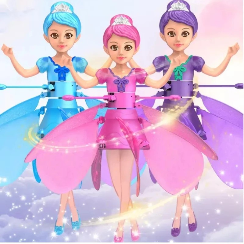 Flying Doll with Light - Dance Simulation & Gesture Control - Magical Flying Toy for Children