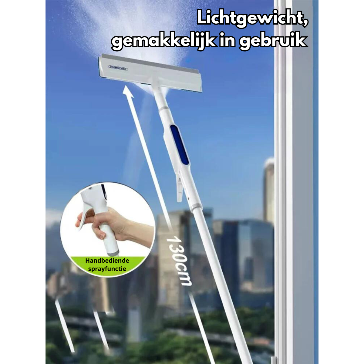 Functional 3-in-1 Window Cleaner – ClearView