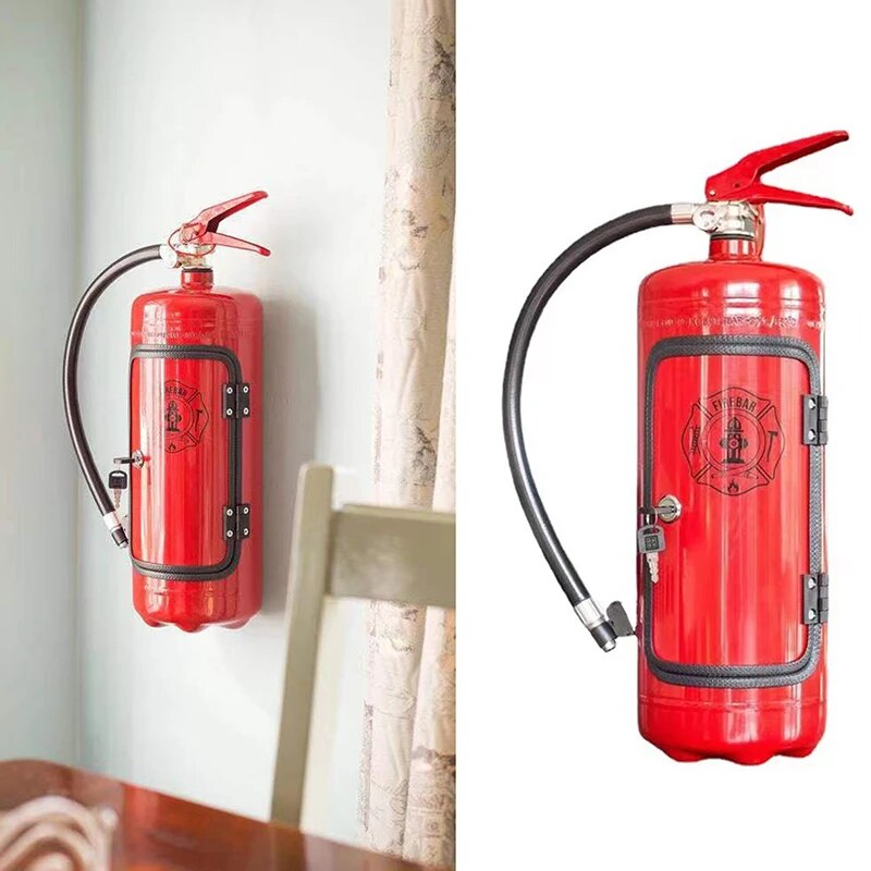 Hidden Bottle Storage in the Form of a Fire Extinguisher – BlazeVault