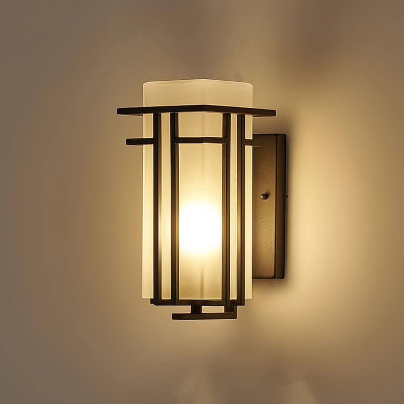 Outdoor Wall Lamp - Iron & Glass