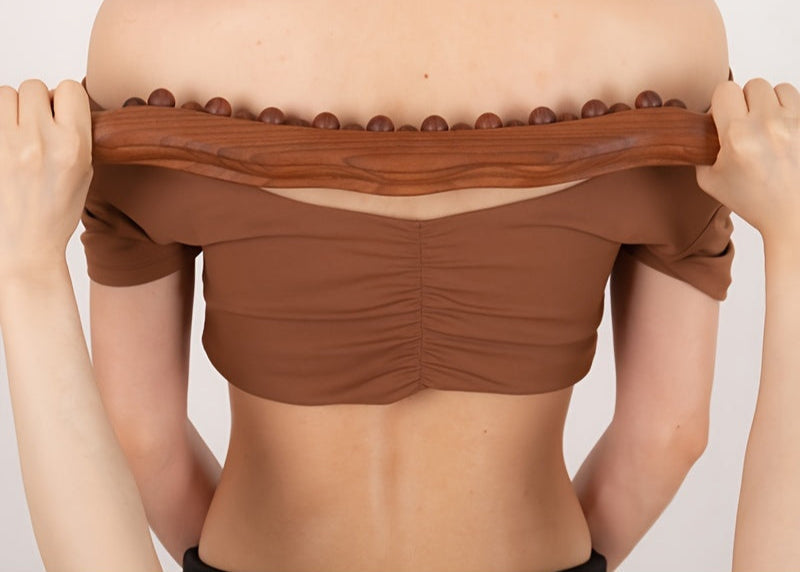 Wooden Massage Stick with 31 Beads – Deep Muscle Relaxation