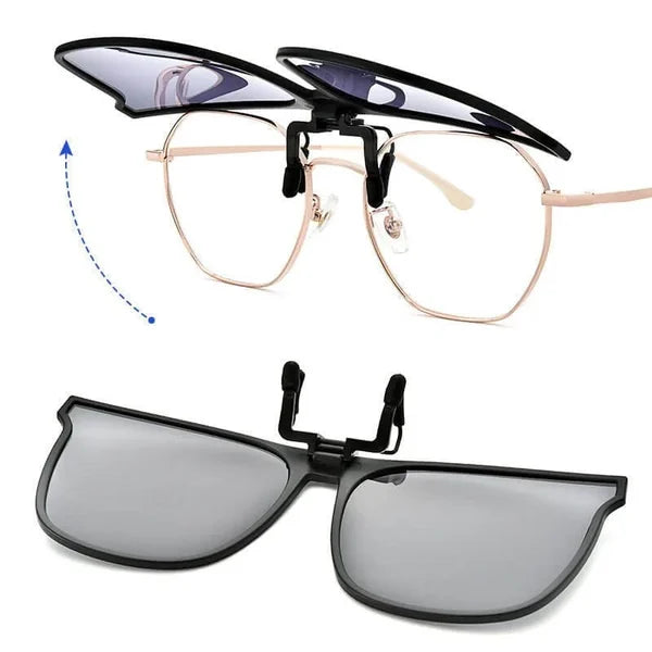 LuxGuard Polarized Clip-On Sunglasses | Stylish UV400 & Anti-Glare Protection