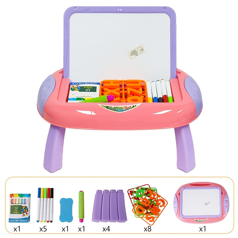 Educational Drawing Board for Children – Double-Sided with Magnetic Numbers and Letters for Creative Learning