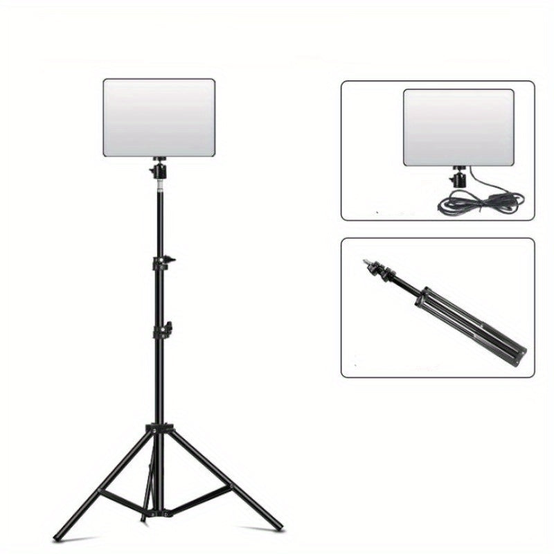 Adjustable Light Stand and Lamp – Ideal for Photography, Studio Setups, and Video Recording