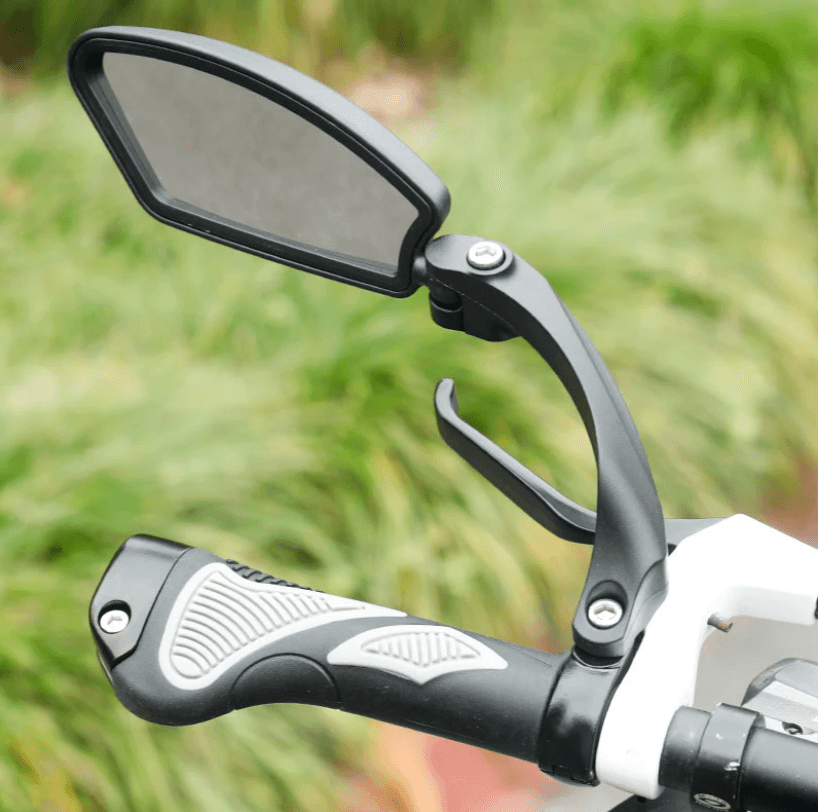 Bike Rear View Mirror - Adjustable Angle - Wide Reach Reflector