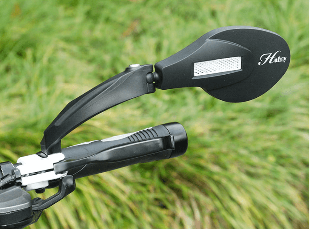 Bike Rear View Mirror - Adjustable Angle - Wide Reach Reflector