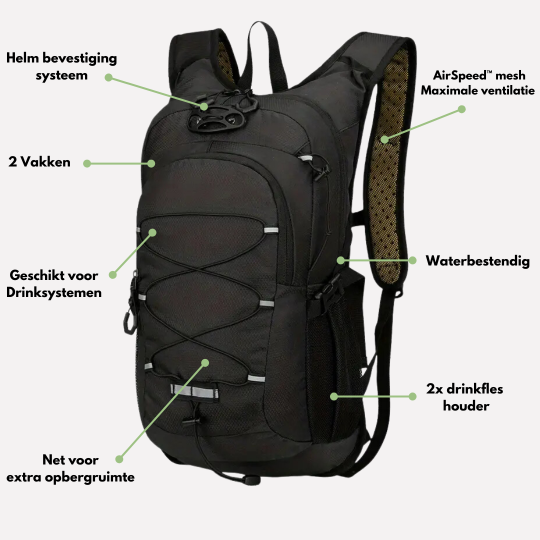 Bike Backpack - Waterproof & Lightweight | Blue/Black