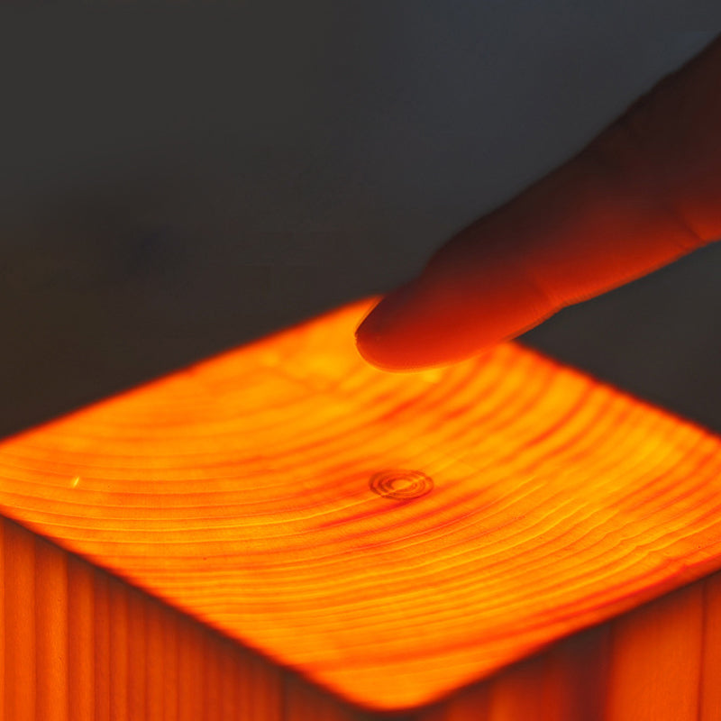 Stylish LED Table Lamp – WoodGlow