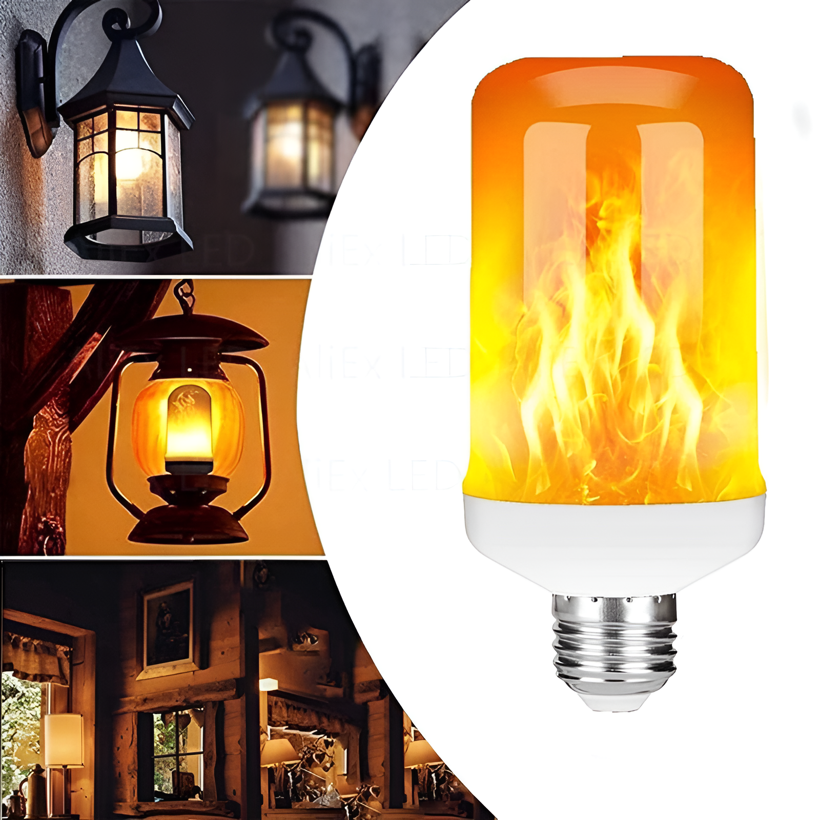 Flame Effect Lamp - 9W Simulated Flame Bulb