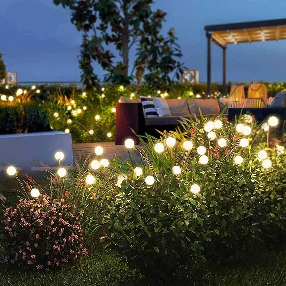 Solar Garden Lighting | Flexible LED Firefly Effect