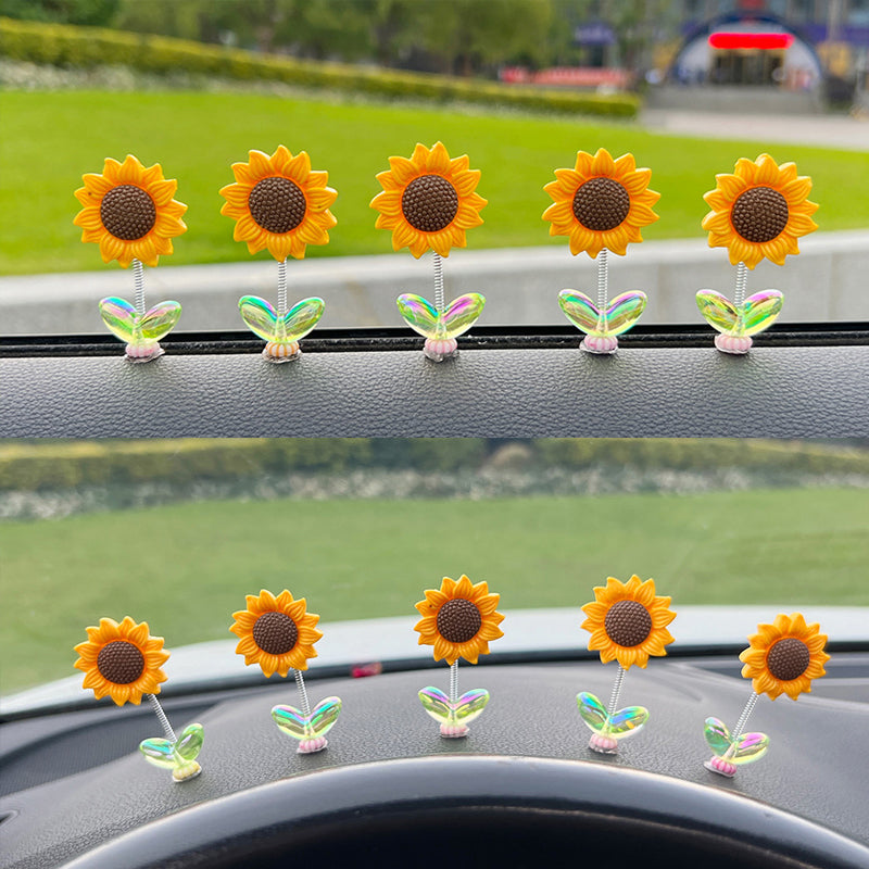SunnyRide - Cute Sunflower Car Ornament