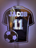 GoalLuxe Personalized Soccer Mirror | Customizable Jersey-Shaped Mirror for Soccer Fans