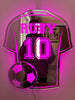 GoalLuxe Personalized Soccer Mirror | Customizable Jersey-Shaped Mirror for Soccer Fans