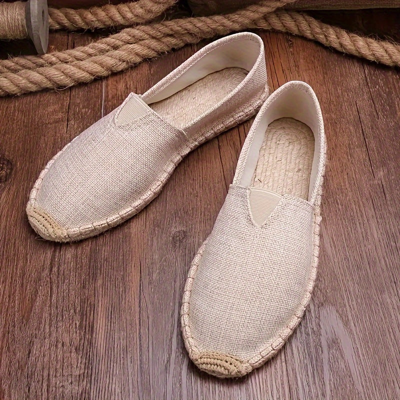 Men's Espadrilles Slip-On Shoes – Lightweight & Breathable Loafers for Summer and Walking