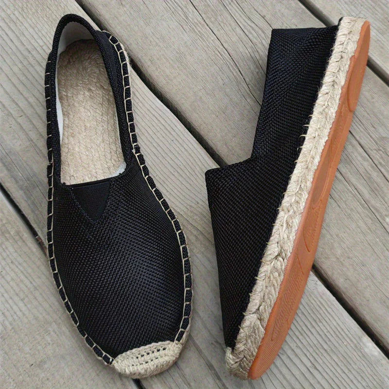 Men's Espadrilles Slip-On Shoes – Lightweight & Breathable Loafers for Summer and Walking