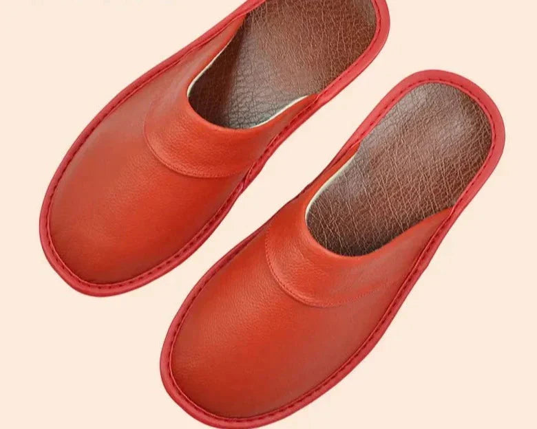Men's Leather Slippers – Comfortable Leather Slip-Ons for Daily Use