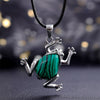 Natural Crystal Frog Meditation Necklace – Gaia