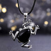 Natural Crystal Frog Meditation Necklace – Gaia