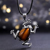 Natural Crystal Frog Meditation Necklace – Gaia