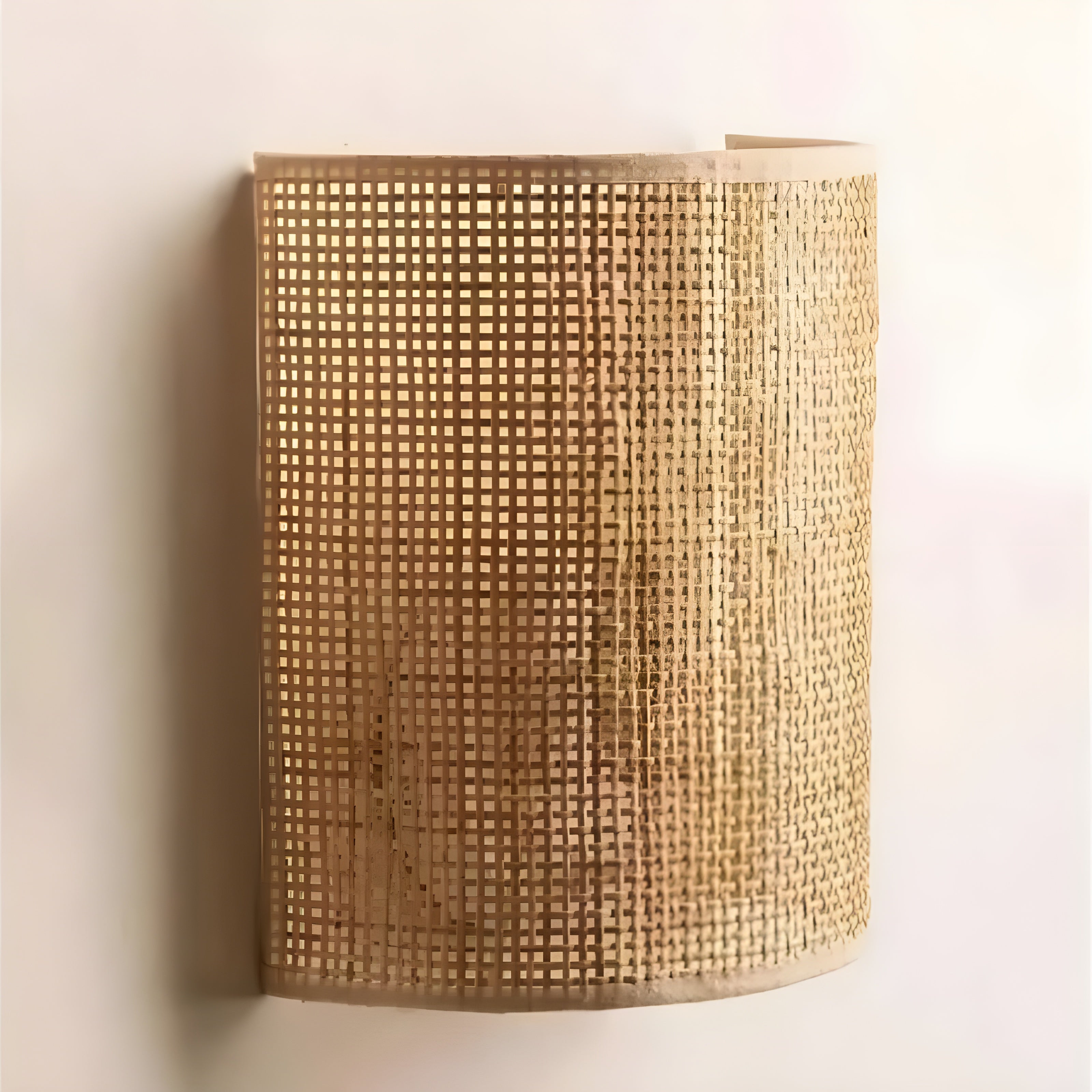 Contemporary Woven Rattan Wall Light – WeaveGlow