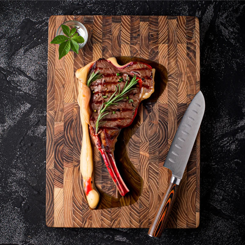 Luxe Thick Teak Wood Chopping Board - ChefTeak
