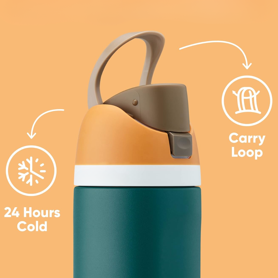 LeakProof - Insulated Stainless Steel Bottle with Straw | Perfect Hydration