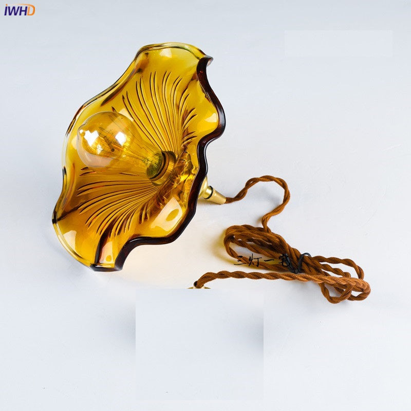 Nordic Design LED Pendant Light | Colourful Glass and Copper Lighting for Bedrooms, Living Rooms & Bars