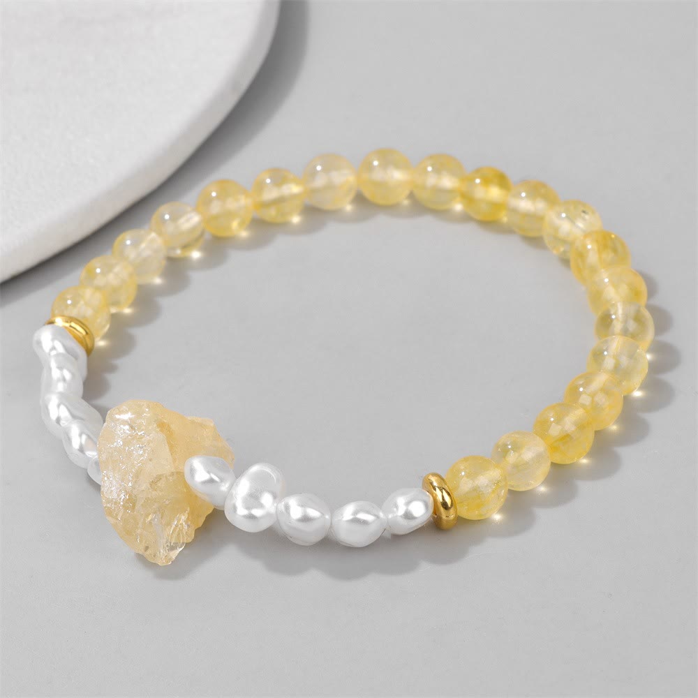 Natural Crystal Bead Bracelet – Eline