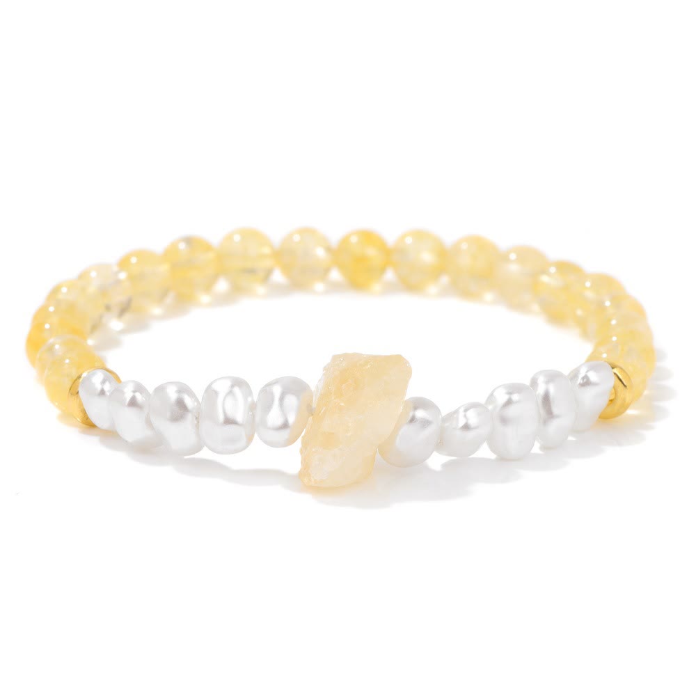 Natural Crystal Bead Bracelet – Eline