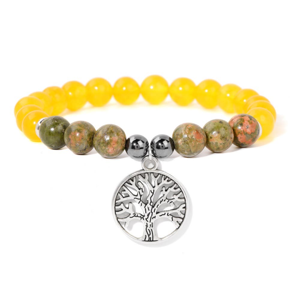 Natural Crystal Tree of Life Bracelet – Mila
