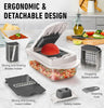 10-in-1 Vegetable Slicer with 8 Blades – Quick Cutting, Chopping, and Grating!