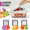10-in-1 Vegetable Slicer with 8 Blades – Quick Cutting, Chopping, and Grating!