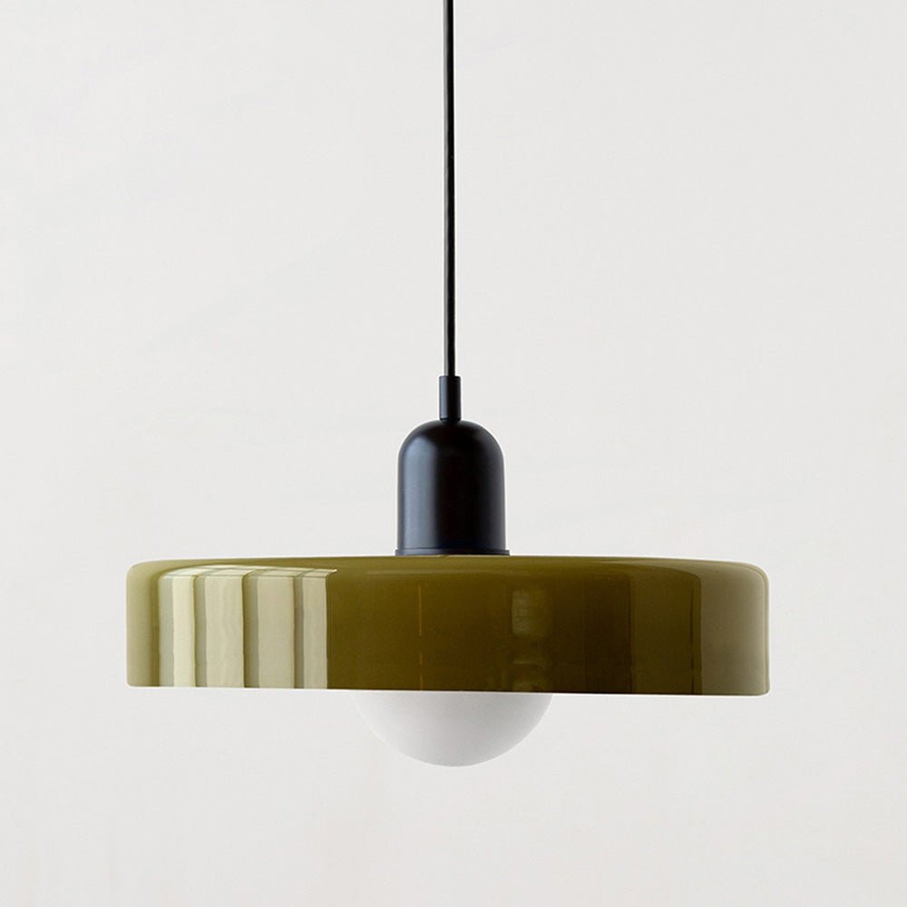 Geometric Bauhaus Ceiling Lamp in Glass