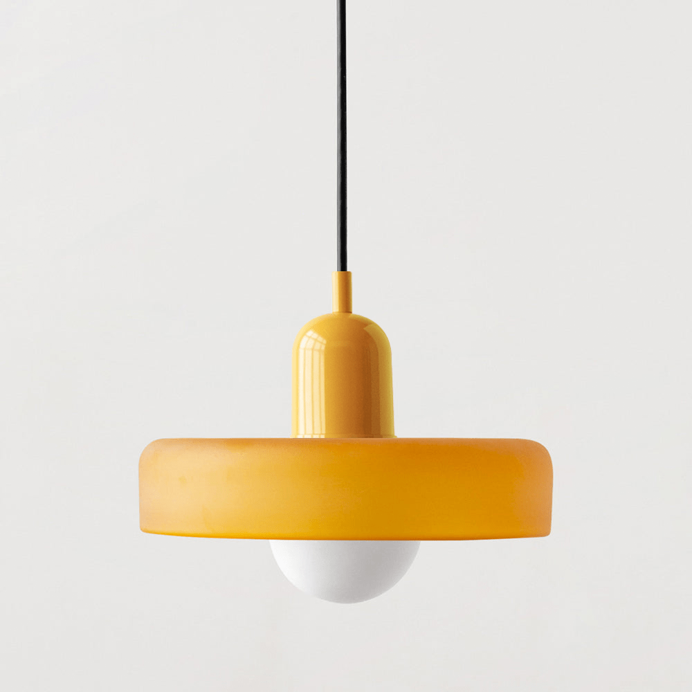 Geometric Bauhaus Ceiling Lamp in Glass