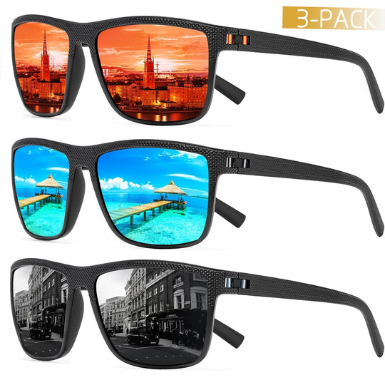 Polarised Sunglasses 3-Pack | UV Protection