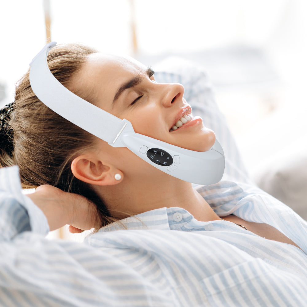 EMS Facial Slimmer with LED Therapy - Slimmer Face and Double Chin Removal