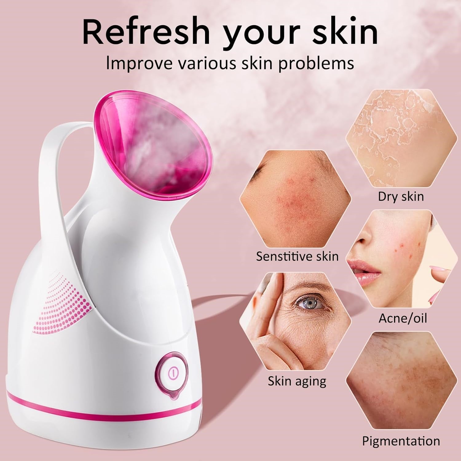 Nano-Ionic Facial Steamer – Deep Cleanse & Hydrate Your Skin!