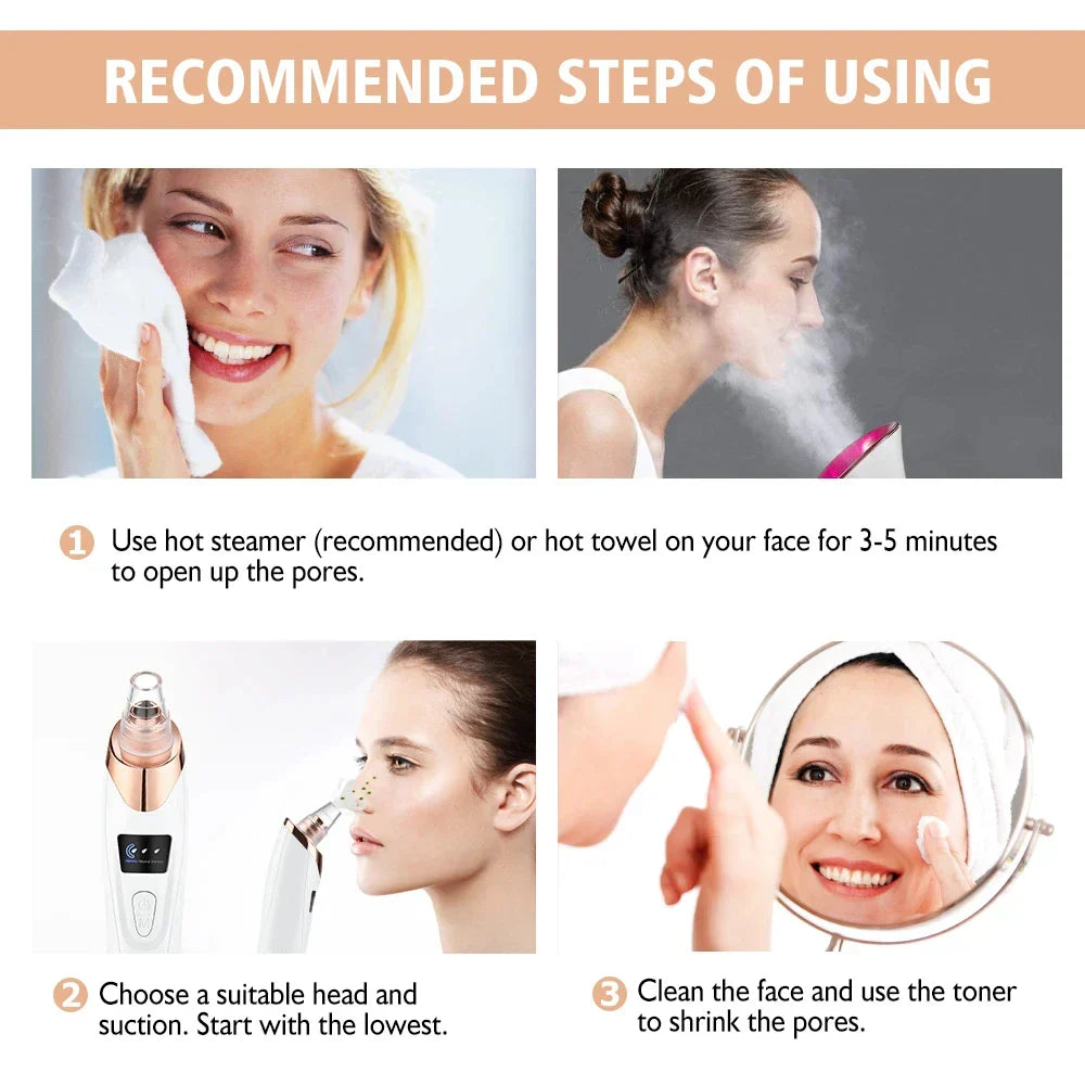 Electric Blackhead Remover and Facial Cleaner - ClearSkin Pro