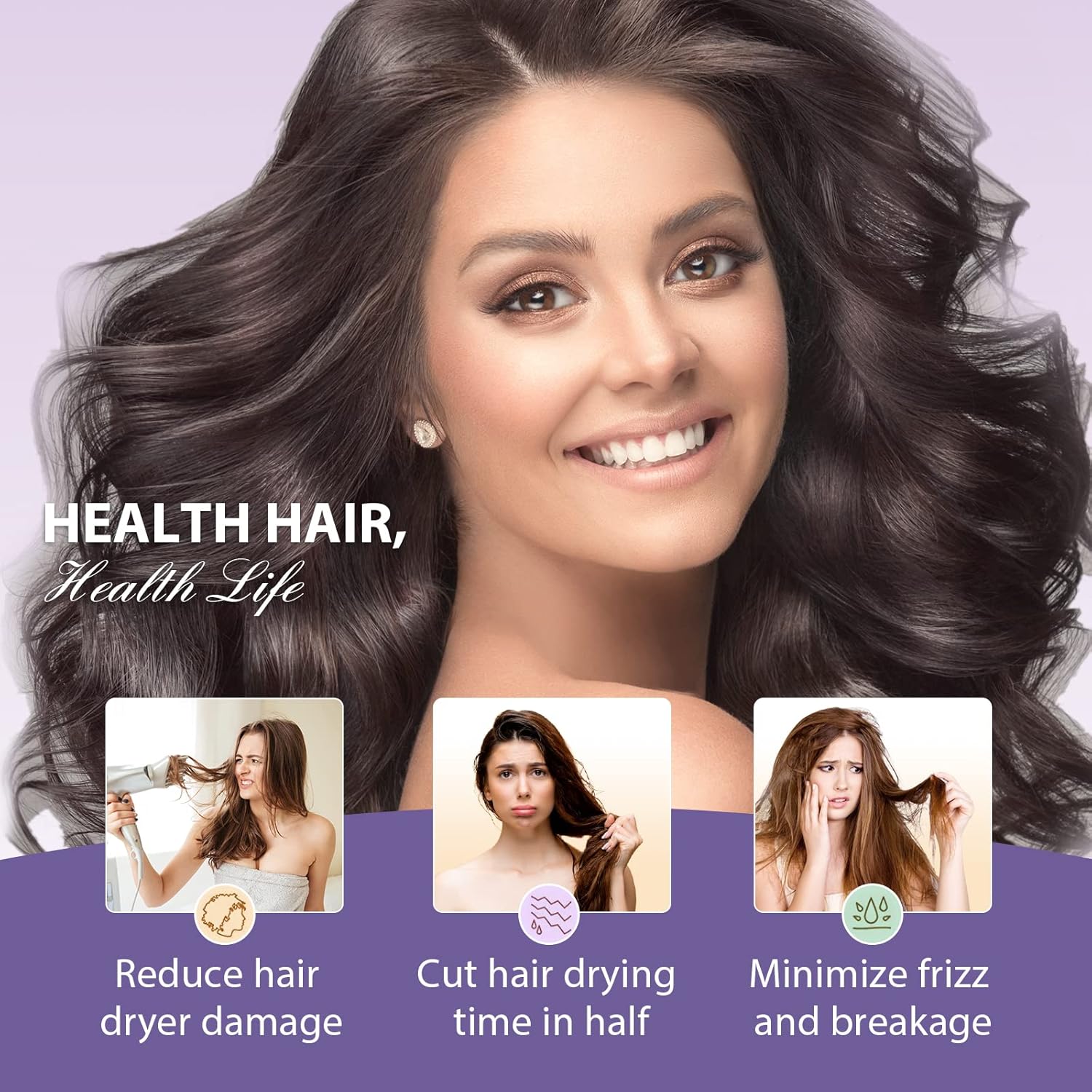 Microfibre Hair Towel Wrap – Pack of 3