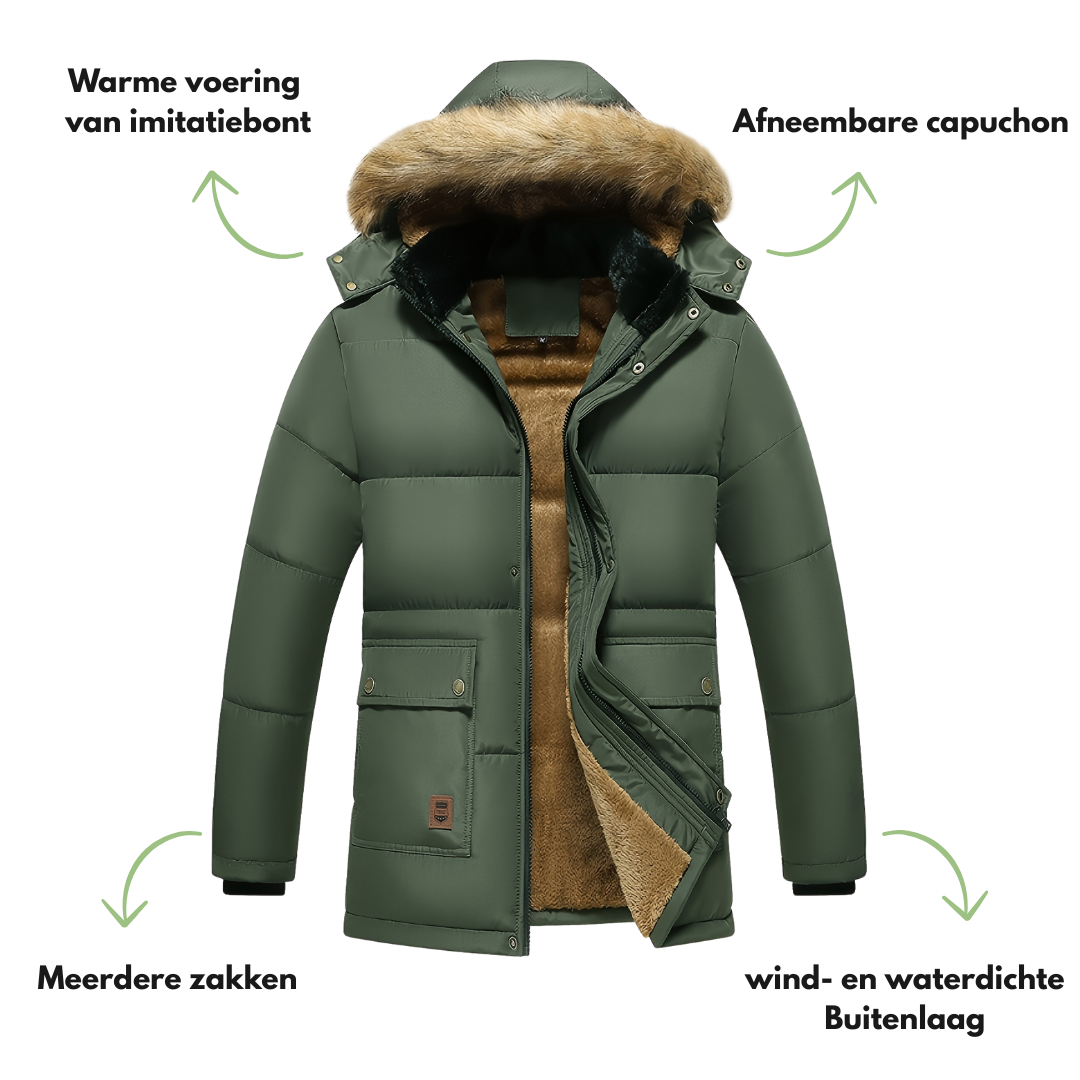Men's Winter Coat - Lined | Wind and Waterproof