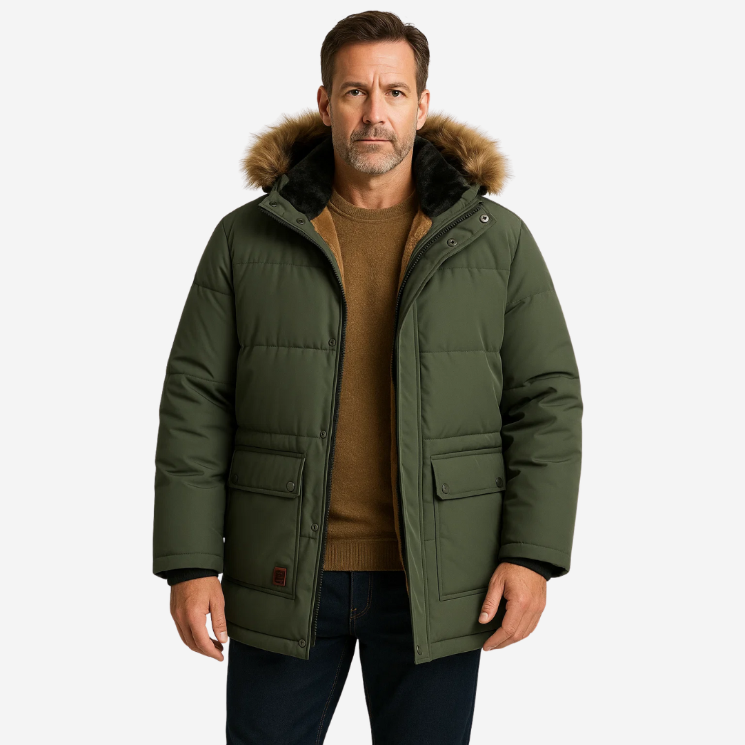 Men's Winter Coat - Lined | Wind and Waterproof