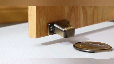 MagnaStop Doorstopper – Stylish Stainless Steel Magnetic Doorstopper, Easy Installation