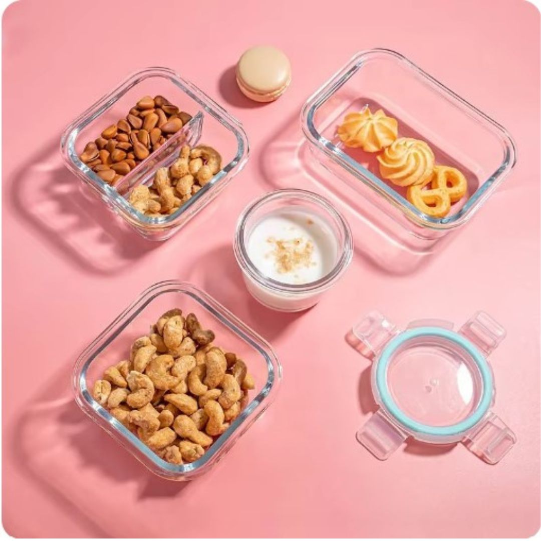Borosilicate Glass Lunchbox – GlassGuard Bento
