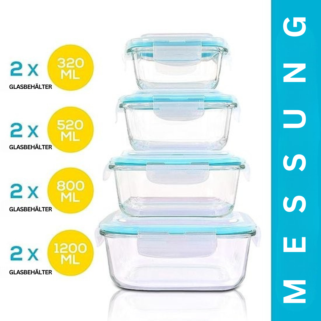 Borosilicate Glass Lunchbox – GlassGuard Bento