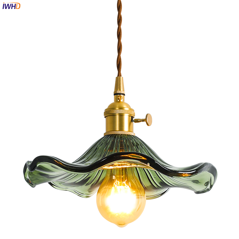 Nordic Design LED Pendant Light | Colourful Glass and Copper Lighting for Bedrooms, Living Rooms & Bars