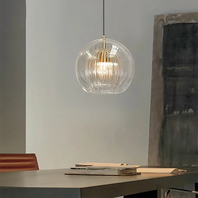 Modern Aluminium Glass Pendant Light – LumaLite